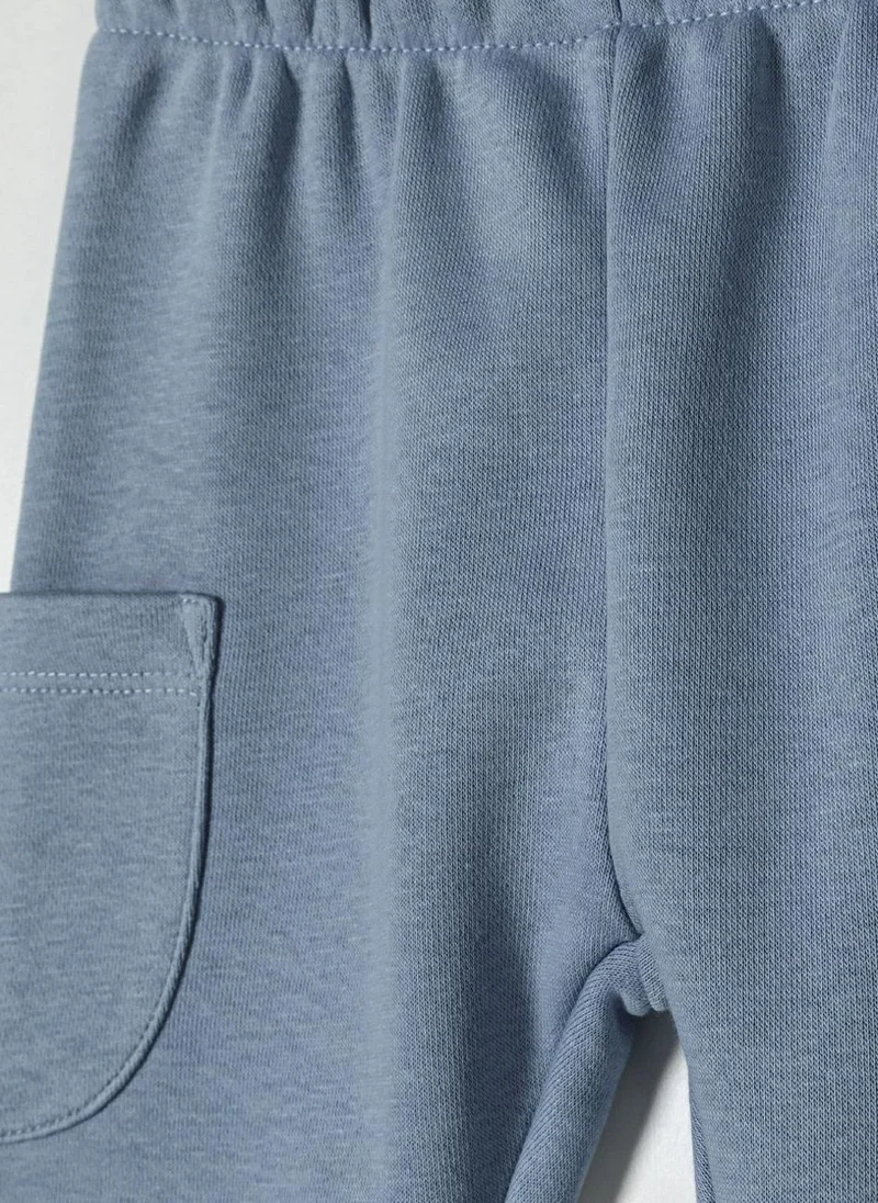 MINOTI Boys long sleeve sweatshirt jogger set blue